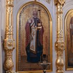 Ikona św. Mikołaja w ikonostasie (fot. Julia Klewaniec)